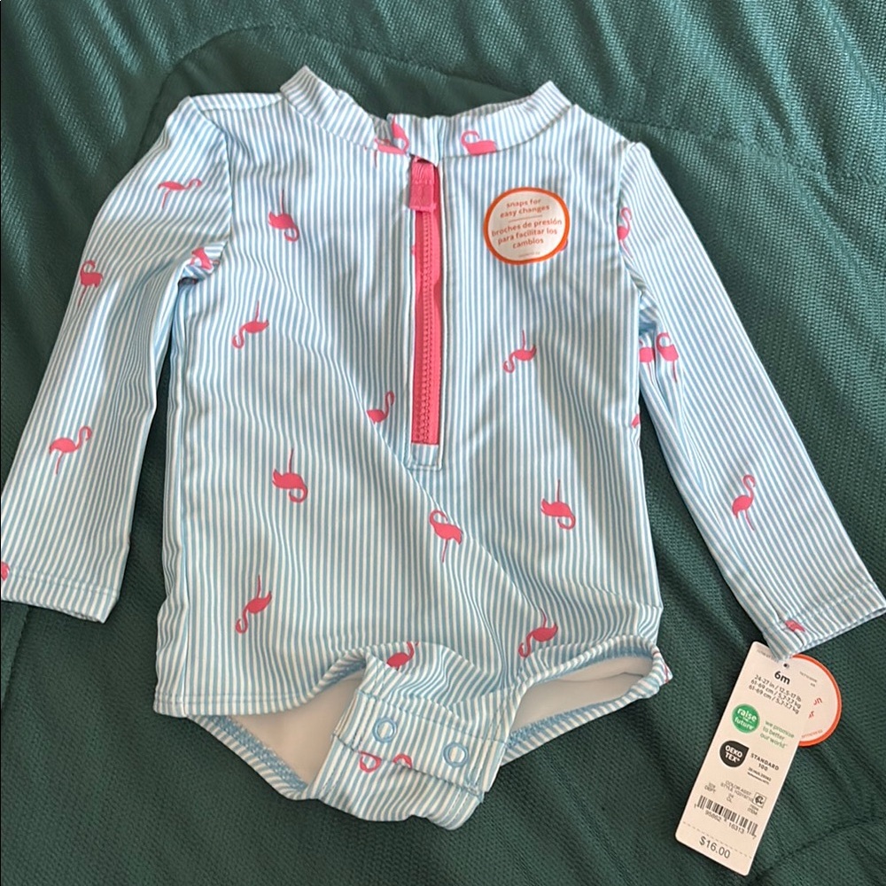 Blue and Pink Kids Swimwear